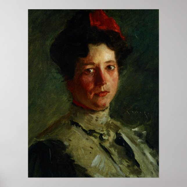 Chase - Portrait von Martha Walter 1908 Poster (Vorne)