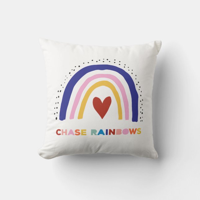 Chase Rainbows Throw Kissen (Vorderseite)