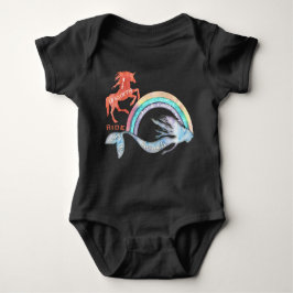 Chase Raindows Swim mit Mermaids, Ride Unicorns Baby T-shirt