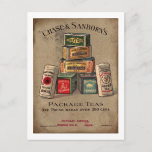 Chase & Sanborns Tee Postkarte