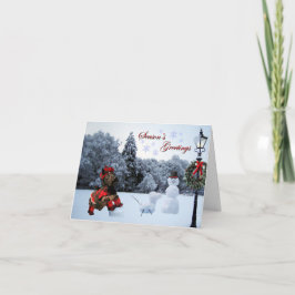 Chase Snowflakes Holiday Card Karte