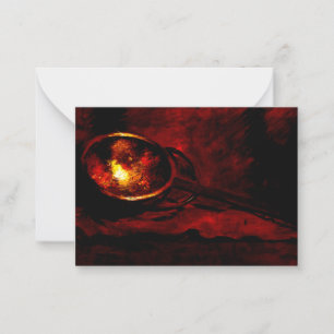 Chase - Stillleben mit Ladle, Kunstmalerei Mitteilungskarte