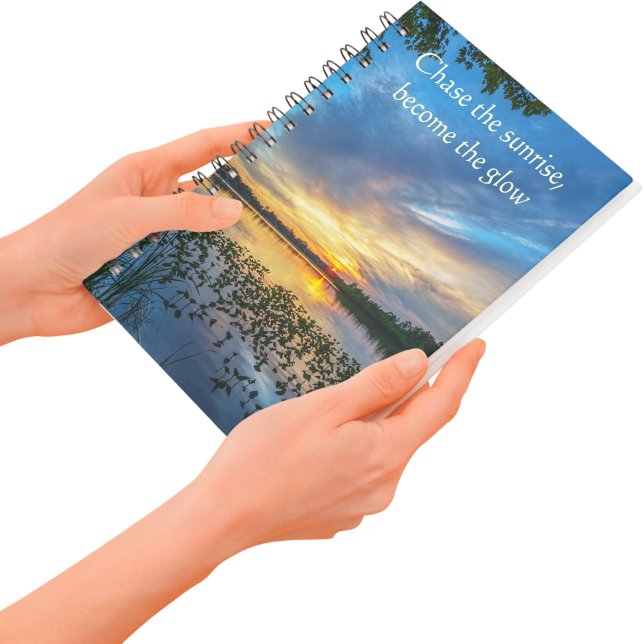 Chase The Sunrise Lake  Notizbuch (Von Creator hochgeladen)