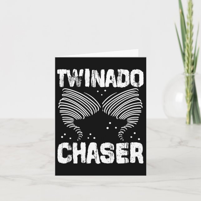 Chaser Funny Mama Vater Twin Parters Karte (Vorderseite)