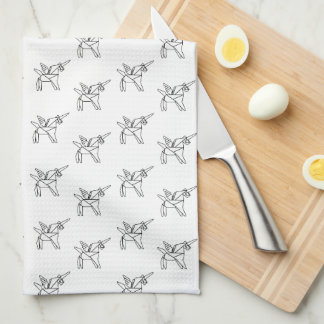 Chasin Einhorn-geometrisches Handtuch