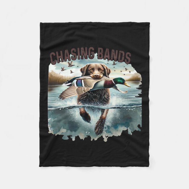 Chasing Bands Duck Hunting Fleecedecke (Vorderseite)