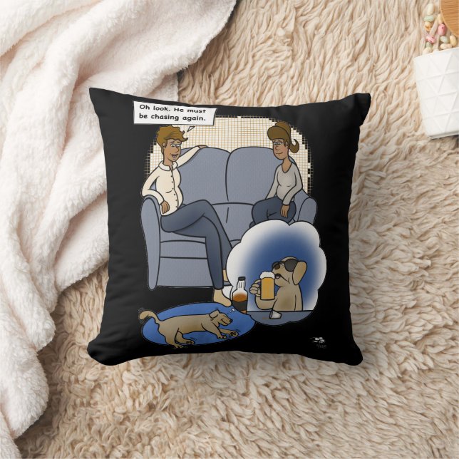 Chasing Dream Black Kissen (Decke)