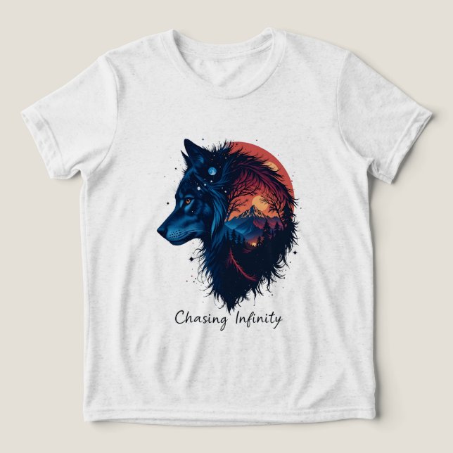 Chasing Infinity Tri-Blend Shirt (Design Vorderseite)
