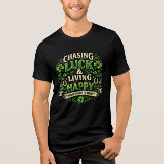 Chasing Luck & Living Happy Fortune Favors the Mer Tri-Blend Shirt