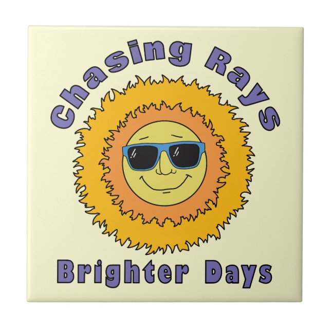 Chasing Rays Fliese (Vorderseite)