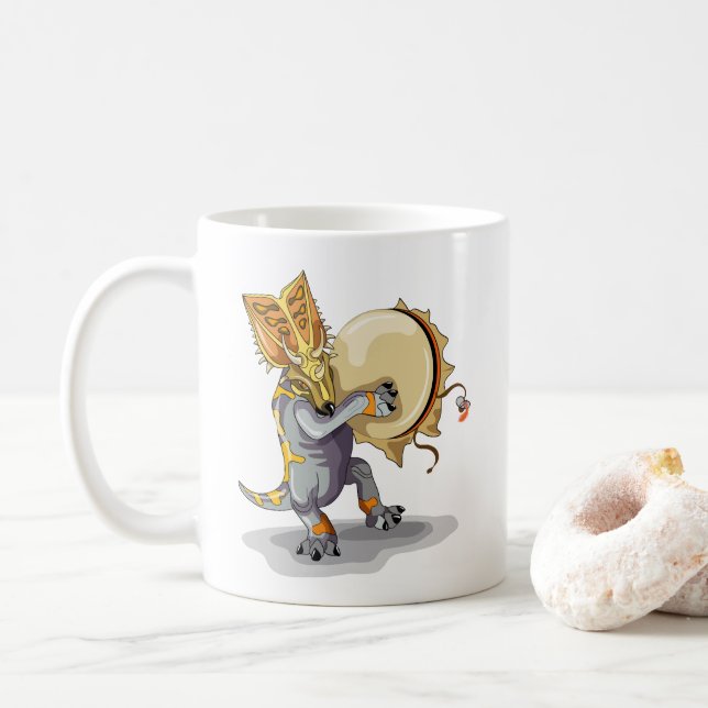 Chasmosaurus Tancing A Shaman Ritual Kaffeetasse (Mit Donut)