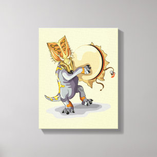 Chasmosaurus Tancing A Shaman Ritual Leinwanddruck