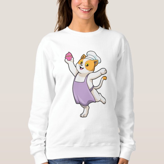 Chat as Cook with Cooking Schürze & Muffin Sweatshirt (Vorderseite)