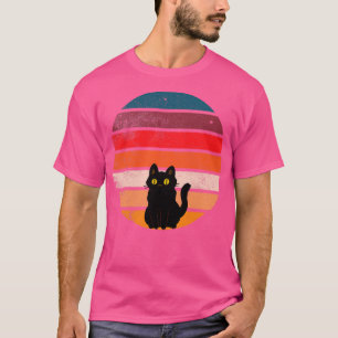 Chat bei Sonnenuntergang 4 T-Shirt