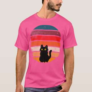 Chat bei Sonnenuntergang 4 T-Shirt