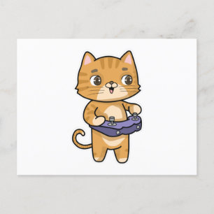 Chat beim Spielen mit Controller Postkarte