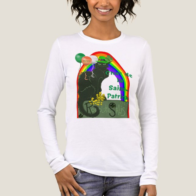 Chat De La St Patrick  Tri-Blend Shirt (Vorderseite)