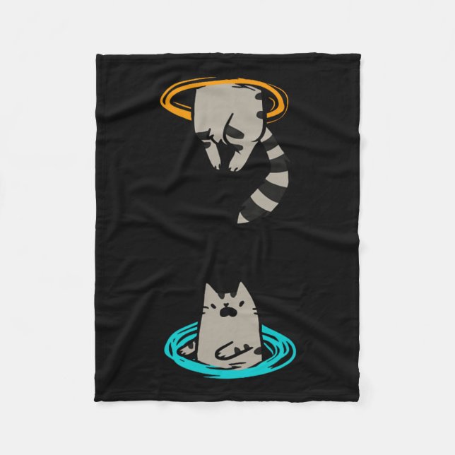 Chat Funny Video Game Tier Fleecedecke (Vorderseite)