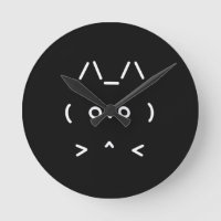 Chat GPT High-Tech AI Wall Clock - schwarz