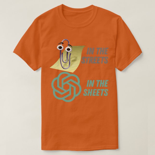 Chat GPT in den Straßen klettern T-Shirt (Design vorne)