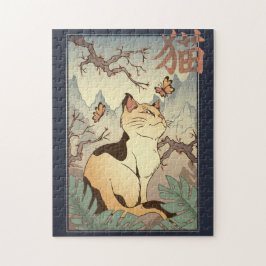 Chat japanische Art Style Puzzle