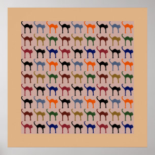 Chat/Katzenmuster Poster