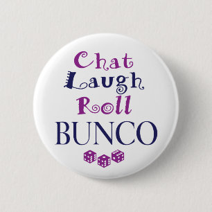 Chat, Lachen, Rolle - bunco Button