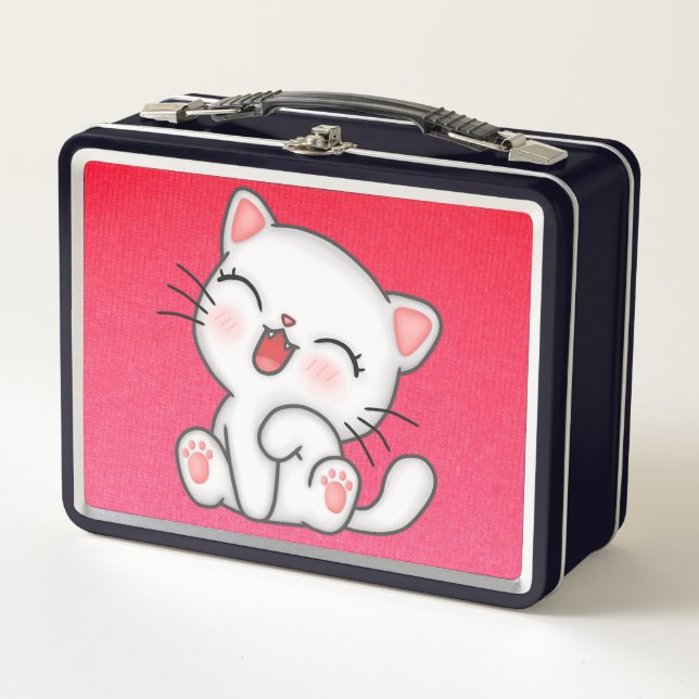 Chat-Lunch Box Metall Brotdose (Vorderseite)