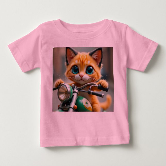 Chat lustig baby t-shirt (Vorderseite)