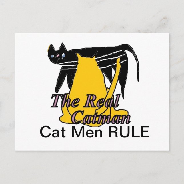 Chat Men Rule Card Postkarte (Vorderseite)