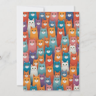 Chat-Muster Feiertagskarte