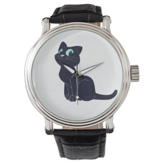 Chat, Nature, Cat Armbanduhr