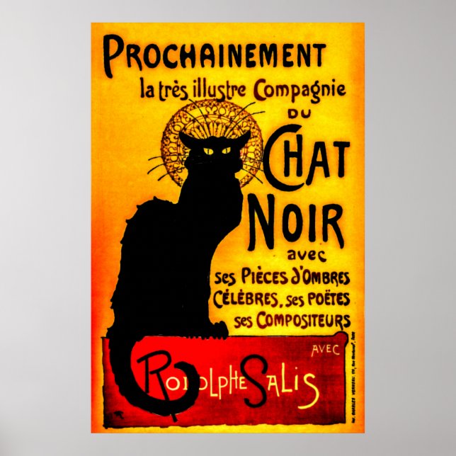 Chat Noir - Black Cat Poster (Vorne)