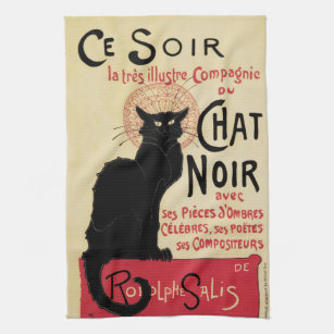 Chat Noir~Black Katze Küchentuch