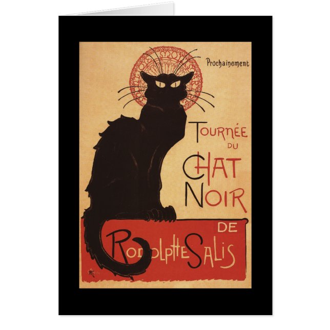 Chat Noir Cabaret Troupe Black Cat Promo Poster (Vorne)