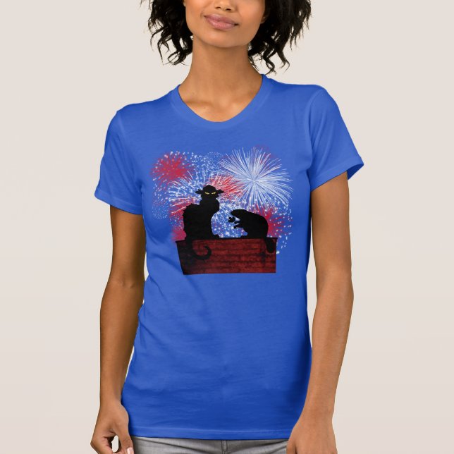 Chat Noir Canada Day T-Shirt (Vorderseite)