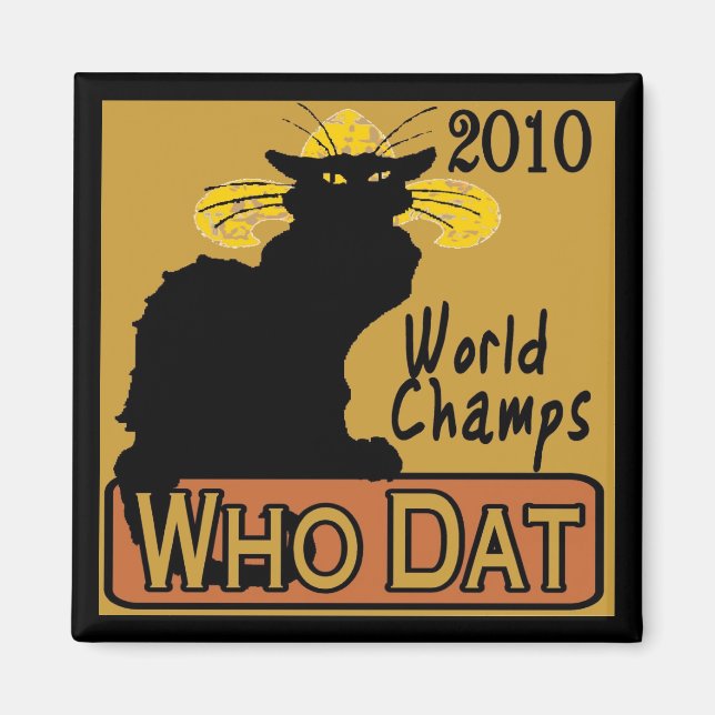 Chat Noir Champs Poster Magnet (Vorne)