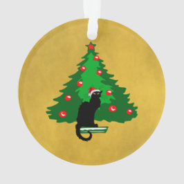 Chat Noir Christmas Ornament