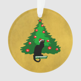 Chat Noir Christmas Ornament