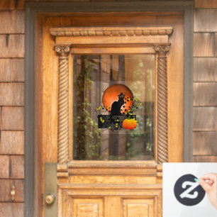Chat Noir Erntedank Fensteraufkleber