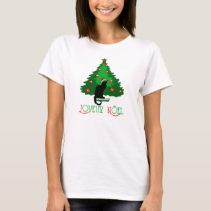 Chat Noir Joyeux Weihnachten T-Shirt
