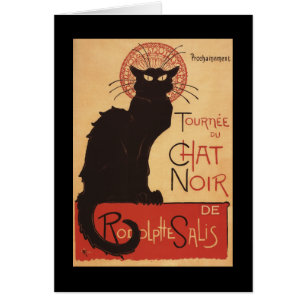 Chat Noir Kabarett Truppe Schwarze Katze Werbeplak