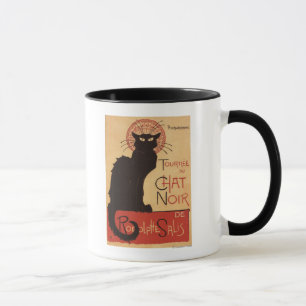 Chat Noir Kabarett Truppe Schwarze Katze Werbeplak Tasse