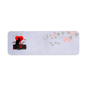 Chat Noir mit Rote Rosen