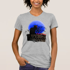 Chat Noir mit Single Rote Rose T-Shirt