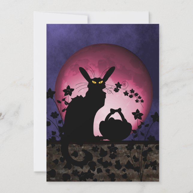Chat Noir Oaster Einladung (Rückseite)
