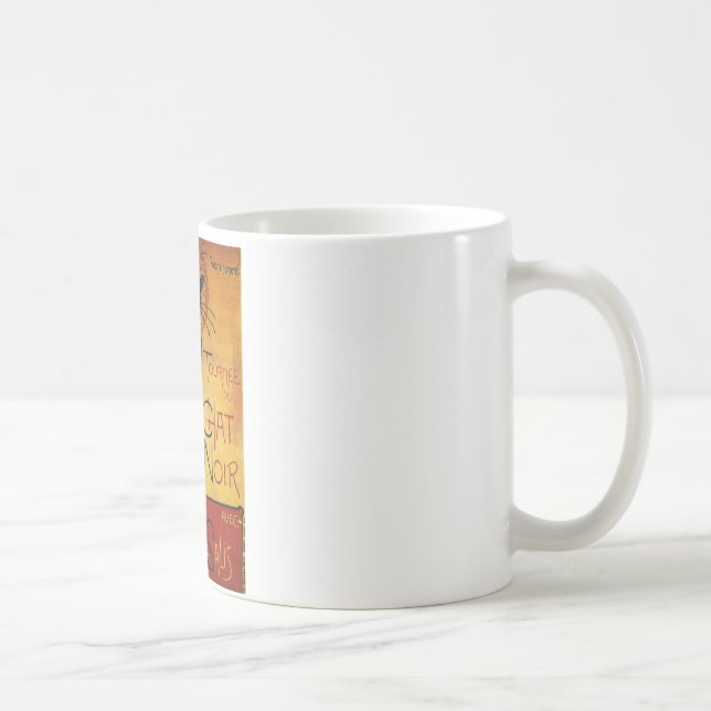 Chat Noir - Schwarze Katze Kaffeetasse (Rechts)