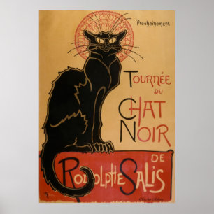 Chat Noir ~ schwarze Katze Poster
