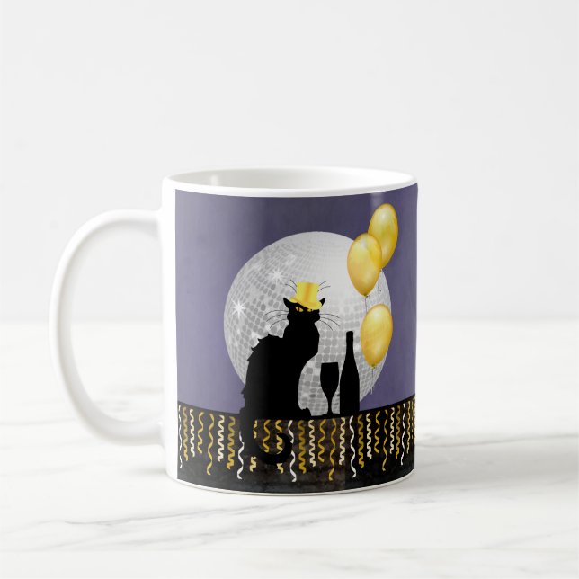 Chat Noir Silvester Kaffeetasse (Links)