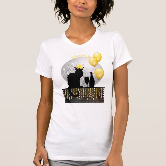Chat Noir Silvester T-Shirt (Vorderseite)